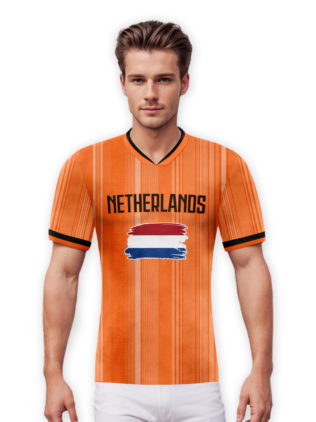 Custom Netherlands Soccer Jersey Personalized Soccer Shirt with Name & Number Team Football Jerseys Soccer Lover Gifts for Fan