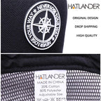 HATLANDER Original Baseball caps for men women black snapback cap high quality cool hip hop cap 6panels bone mesh truck cap hat