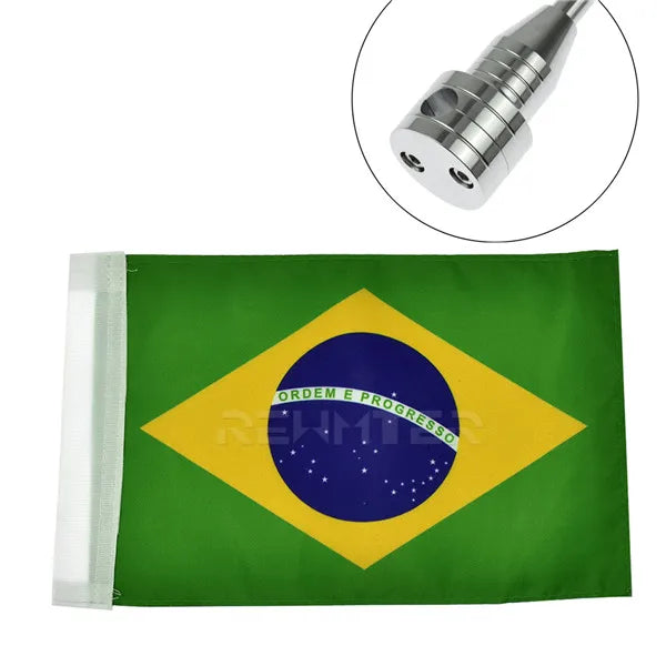 Motorcycle Rear Side Mount Luggage Pole Mount Flag America Flags For Harley Sportster XL883 XL1200 Touring FLHT Road King Glide