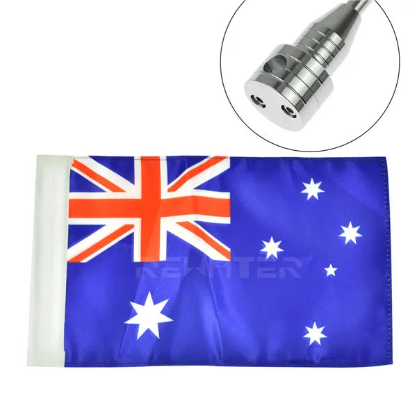 Motorcycle Rear Side Mount Luggage Pole Mount Flag America Flags For Harley Sportster XL883 XL1200 Touring FLHT Road King Glide