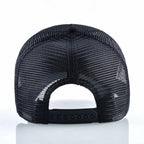 K Snapback Trucker Cap Men's Breathable Mesh Baseball Caps For Women Outdoor Casual Baseball Hat With Wolf Embroidery Patch
