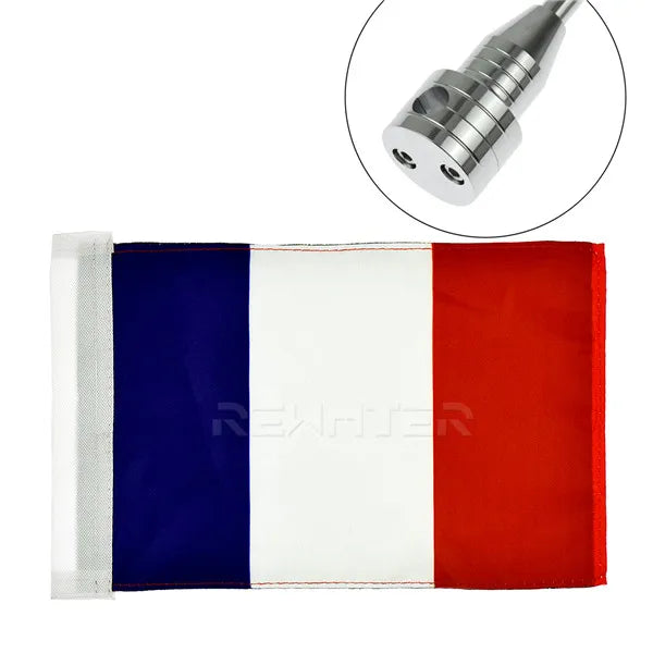 Motorcycle Rear Side Mount Luggage Pole Mount Flag America Flags For Harley Sportster XL883 XL1200 Touring FLHT Road King Glide