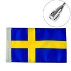 Motorcycle Rear Side Mount Luggage Pole Mount Flag America Flags For Harley Sportster XL883 XL1200 Touring FLHT Road King Glide