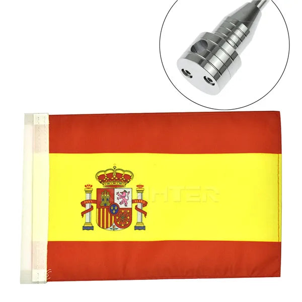Motorcycle Rear Side Mount Luggage Pole Mount Flag America Flags For Harley Sportster XL883 XL1200 Touring FLHT Road King Glide