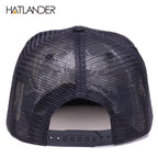 HATLANDER Original Baseball caps for men women black snapback cap high quality cool hip hop cap 6panels bone mesh truck cap hat
