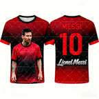 MESSI Men’s Fashion AI Football T-shirt 2026 Summer Fan Commemorative Jersey Style Casual Sports Top Superstar Graphic Print