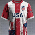 Summer Brazil Football Jersey Yellow-Green USA Print Training Casual Wear Year-Round Fan Apparel Men's Women's Family Kids Tees