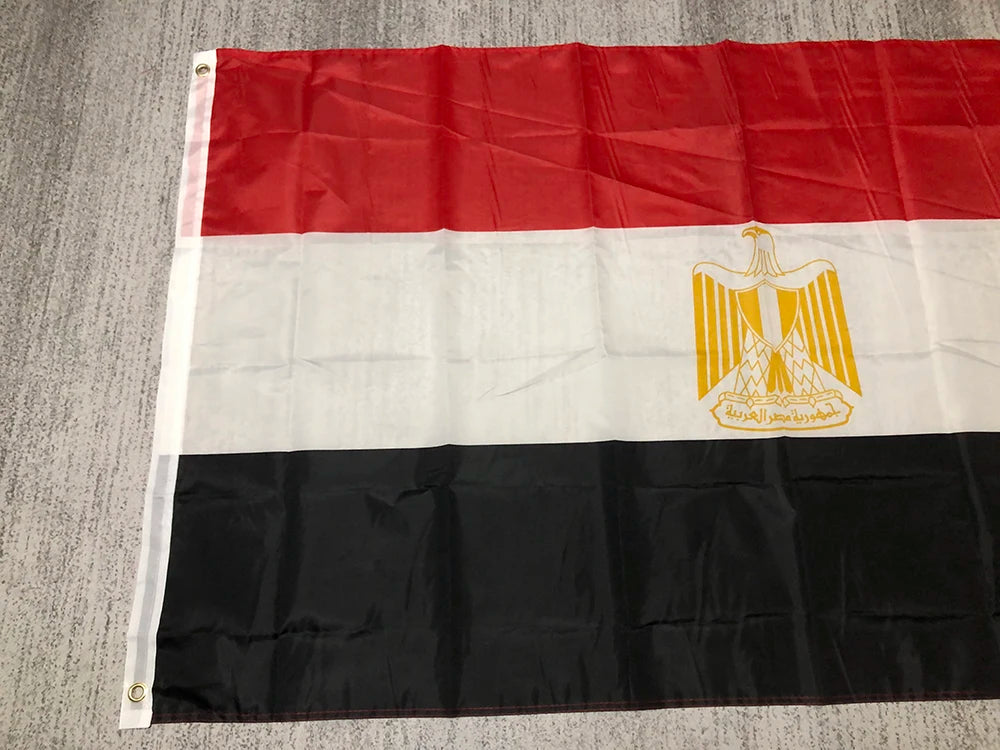 Egypt national  flag 150x90cm 3x5fts High Quality Polyester hanging banner Egypt Flag for home decoration