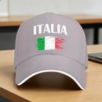 Italia Italian Flag Vintage Baseball Cap  Unisex Men Print Hip Hop Hats Summer Classic Tennis Skate Breathable Snapback Cap