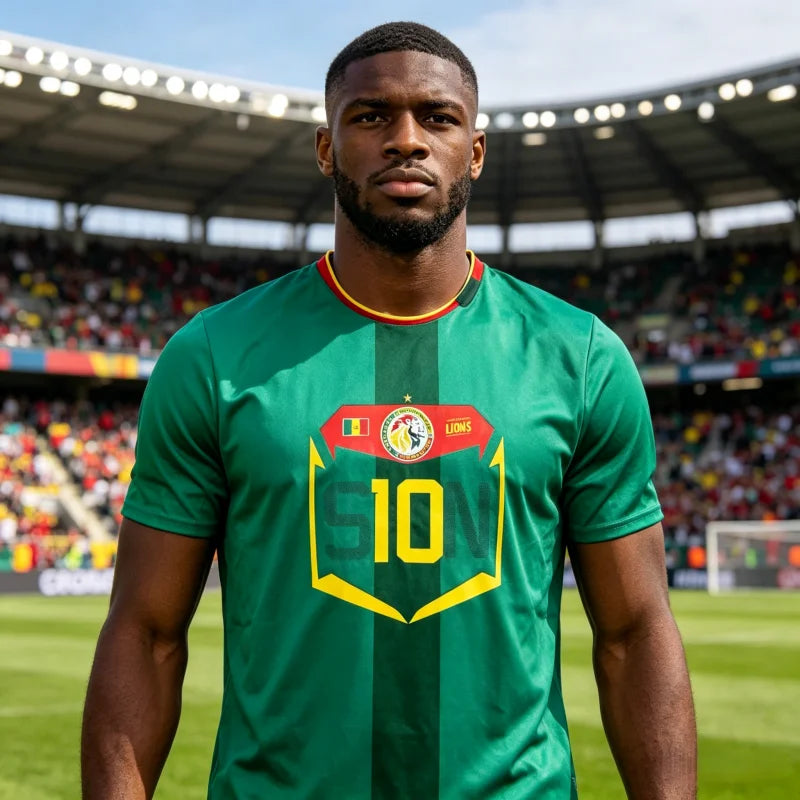 Senegal 2026 New Soccer Jerseys, Comfortable and Breathable 3D Printed T-Shirts for Adults and Casual Tops for Family Kids Tees