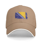 Bosnia Flag Symbol Casual Baseball Cap  Outdoor Sport Hip Hop Hats Summer Hot Sale Unisex Men Vintage Baseball Caps
