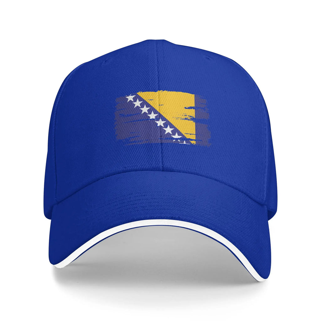 Bosnia Flag Symbol Casual Baseball Cap  Outdoor Sport Hip Hop Hats Summer Hot Sale Unisex Men Vintage Baseball Caps
