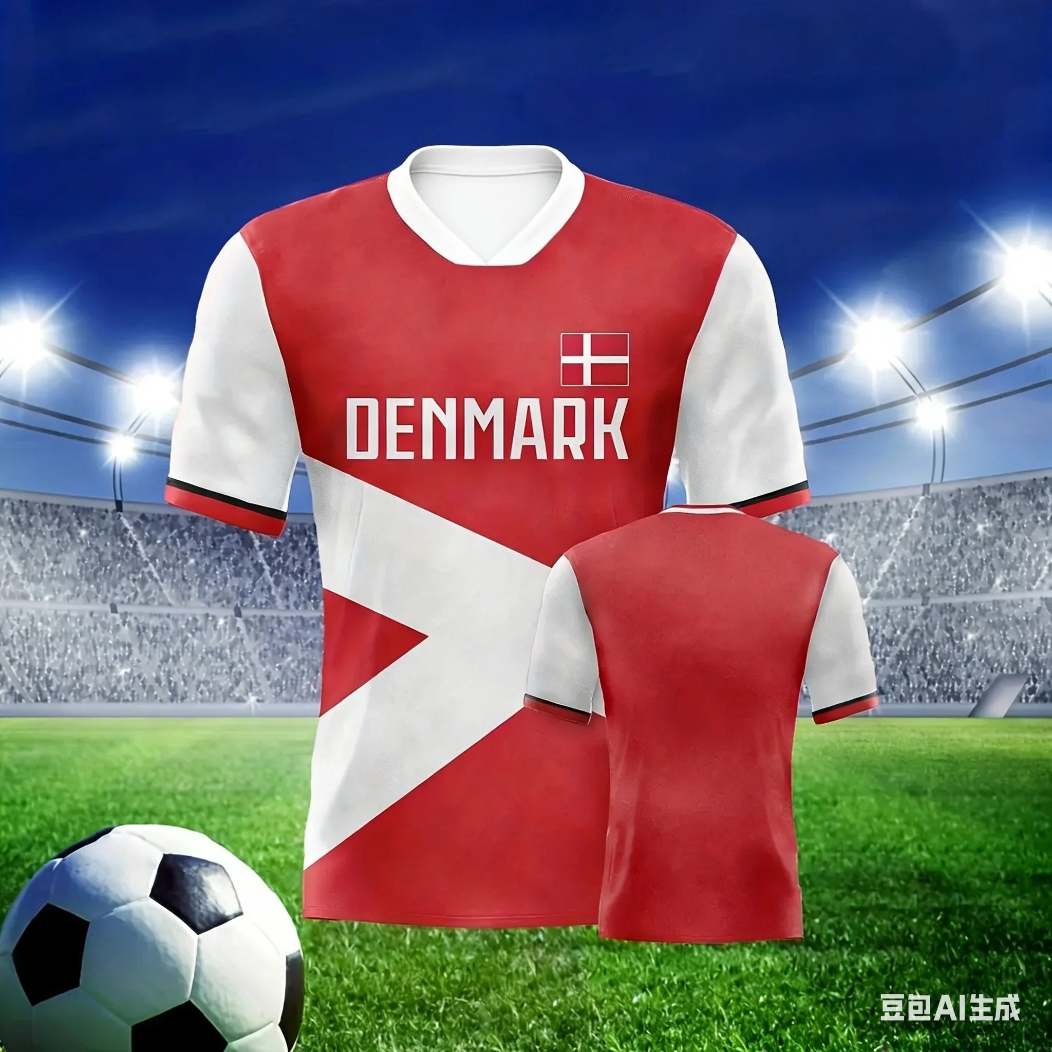 European football fan jerseys  V-neck short-sleeved shirts  spectator apparel  training apparel outdoor sportswear holiday gifts