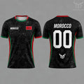 2026 Morocco Flag Print Jersey Men's Quick-Drying Breathable Sports T-Shirt Unisex Personalized Name And Number Soccer Tees