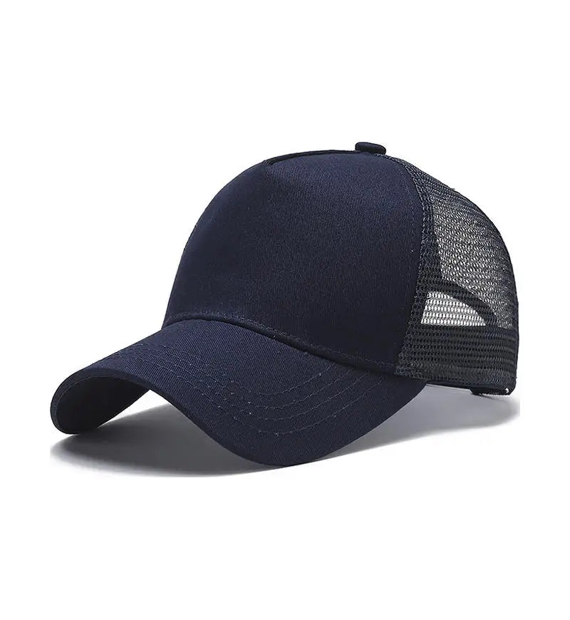 Custom Logo Cap — Embroidered Mesh Baseball Cap