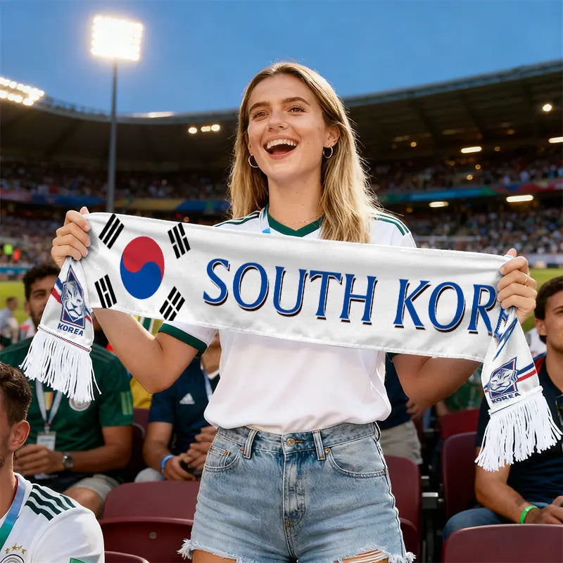 FIFA World Cup 2026 Fan Scarf — National Team Flag Print