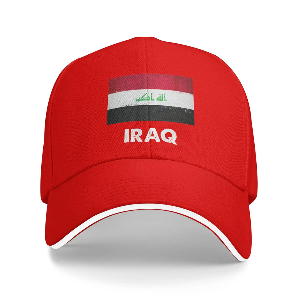 Iraq Flag Iraqi Baseball Cap  Casual Trucker Hat Summer Couple Women Kpop Rock Baseball Caps