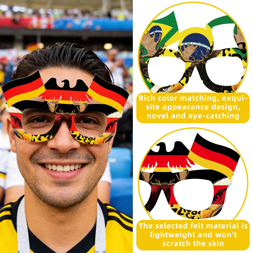FIFA World Cup 2026 Flag Eyeglass Frames — Fan Cheering Props