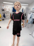 Kids Boys Soccer Jersey T-Shirts+Shorts+Stockings Set Youth Football Uniform Sports Shirt Kit children Sports Fan Girls Soccer