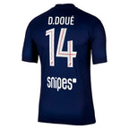 Tops The Men's and Women's Football Short-sleeved Jerseys for The Home Players of Paris Saint-Germain in The 25-26 Season