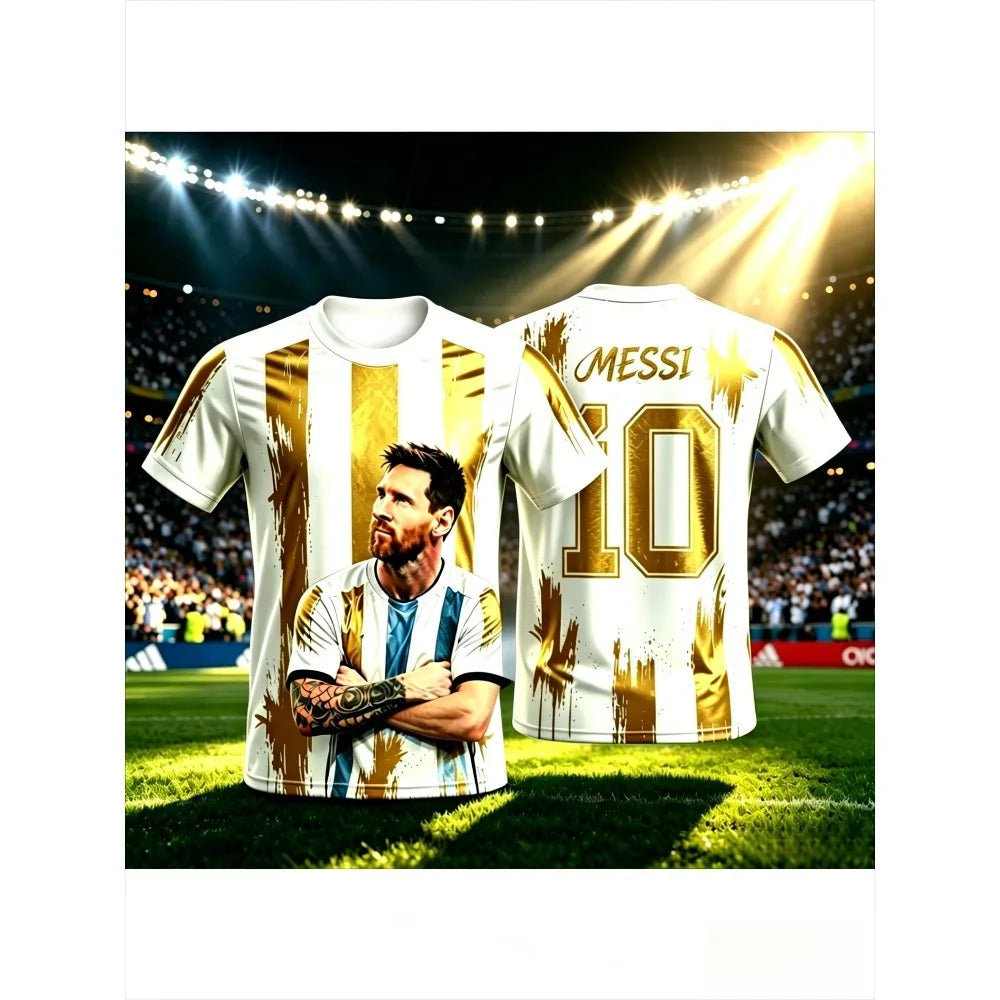 Kids #10 Soccer Jersey Men Boys Girls Football T-shirt Top Summer Fashion Print Casual Women Short Sleeve Men's Sports Tee Shirt