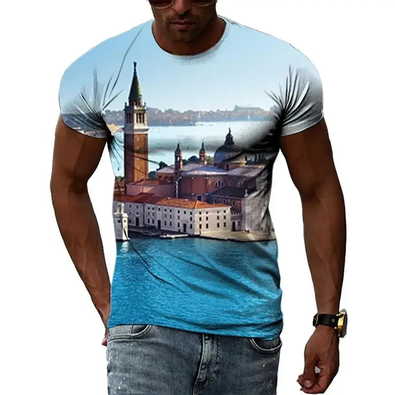 ITALY Flag 3D Print Sports Quick-dry Breathable Men T-shirt Outdoor Football Jersey Team Short-sleeve Parent-child Top Clothing