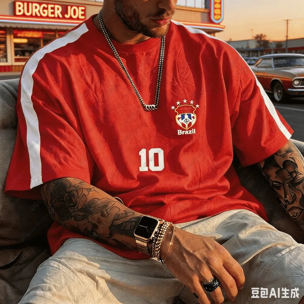 Summer New Brazil Football Jerseys for Men 2026 World Football Match Sports Tshirts Mesh Breathable Tees Fans Gifts Man Clothing