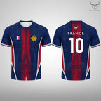 France Flag Printed T-shirt 2026 Summer Men Quick Dry Soccer Jersey Unisex Streetwear Casual Sports Short Sleeve Tee Fans Gift