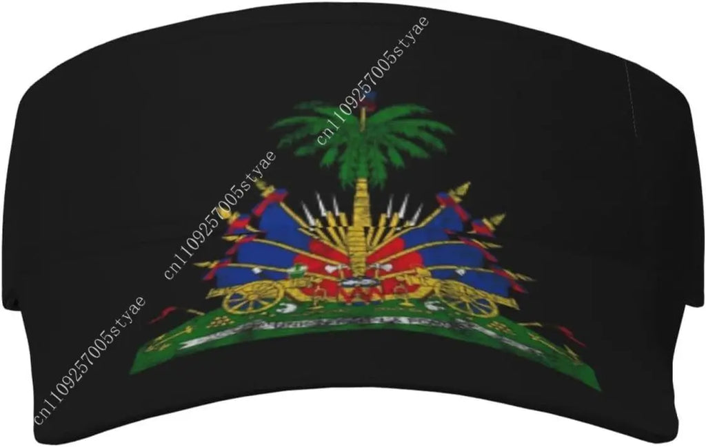Haiti Flag Cap Man Woman Sport Visor Hat Fashion Sunhat Adjustable Outdoor Sun Hats Trucker Caps Casual Snapback Hat