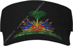 Haiti Flag Cap Man Woman Sport Visor Hat Fashion Sunhat Adjustable Outdoor Sun Hats Trucker Caps Casual Snapback Hat
