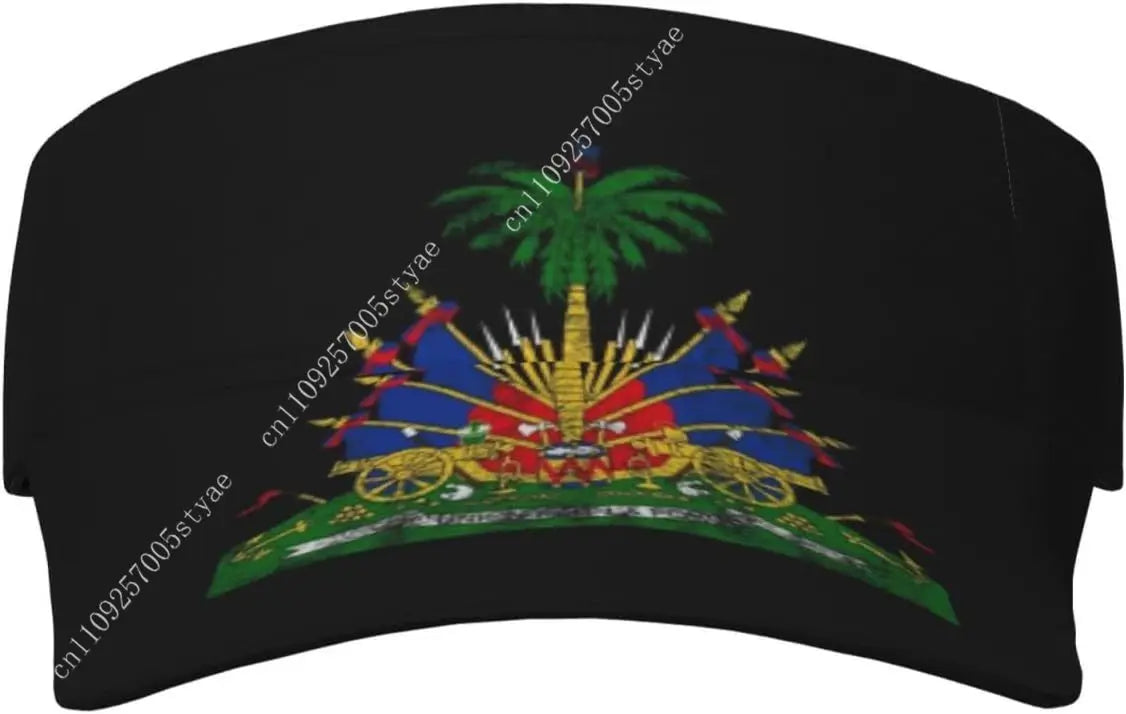 Haiti Flag Cap Man Woman Sport Visor Hat Fashion Sunhat Adjustable Outdoor Sun Hats Trucker Caps Casual Snapback Hat