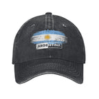 Argentina Flag Washed Baseball Cap  Trendy Sun Trucker Hat Summer Women Men Outdoor Sport Baseball Caps