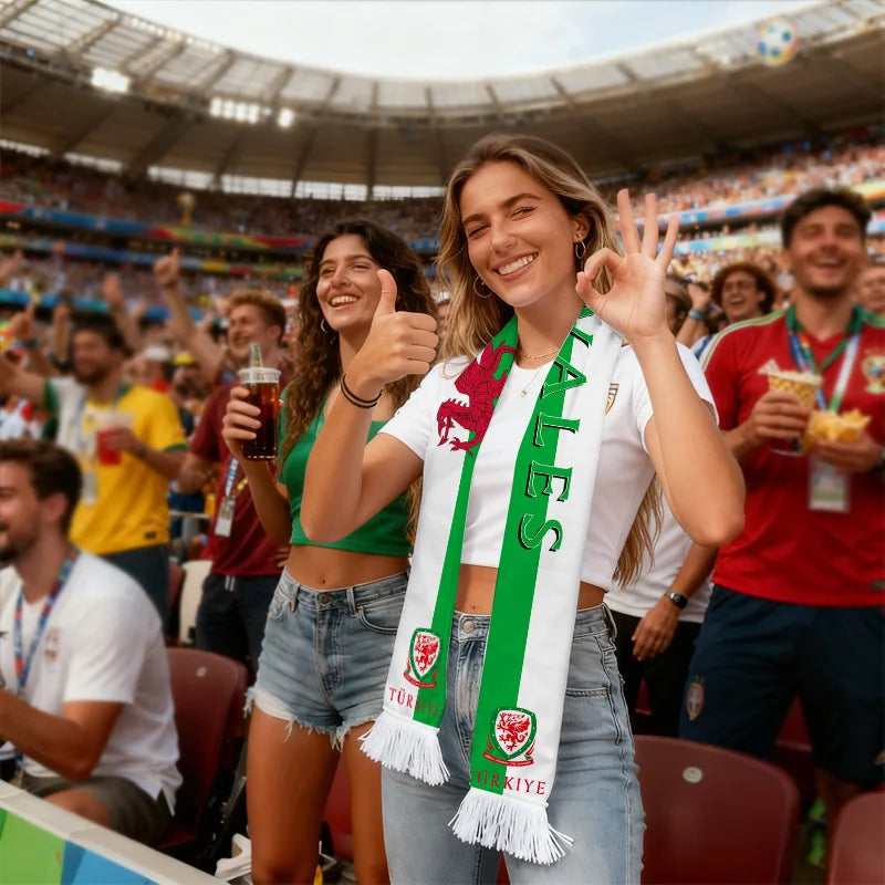 FIFA World Cup 2026 Fan Scarf — National Team Flag Print