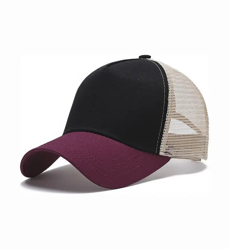 Custom Logo Cap — Embroidered Mesh Baseball Cap
