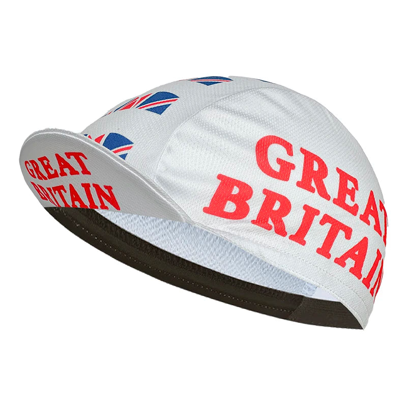 New Summer Sweat Absorbing Riding Cap, Classic Riding Cap, National Flag, Polyester Sweat Absorbing, Neutral, Popular