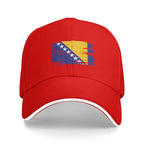 Bosnia Flag Symbol Casual Baseball Cap  Outdoor Sport Hip Hop Hats Summer Hot Sale Unisex Men Vintage Baseball Caps
