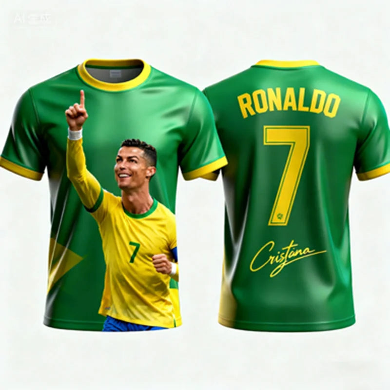 Ronaldo 7 AI Edition Football Jersey — Adults & Kids