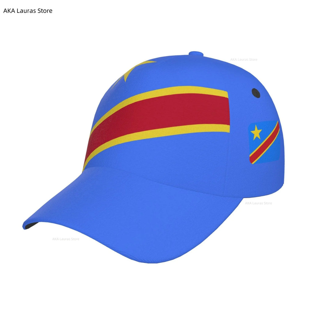 Congo Democratic Republic Flag Outdoor Sport Caps Baseball Hat Men Women Visor Cap Street Hip Hop Caps golf hat men