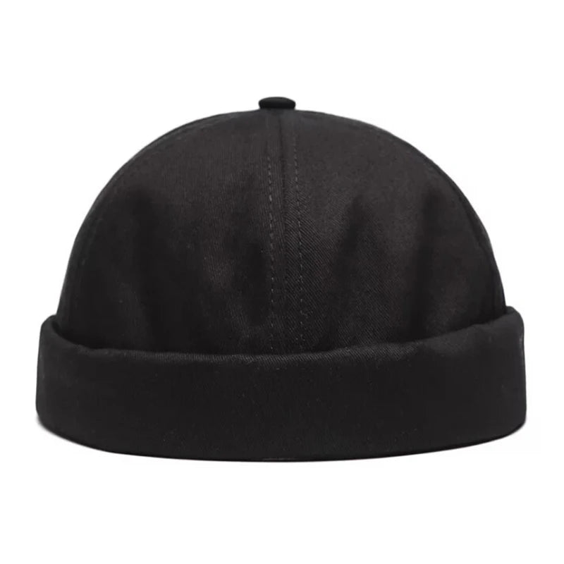Vintage Brimless Cotton Baseball Snapback Caps Hip Hop Skull Hats Adjustable For Parties, Vacations, Running