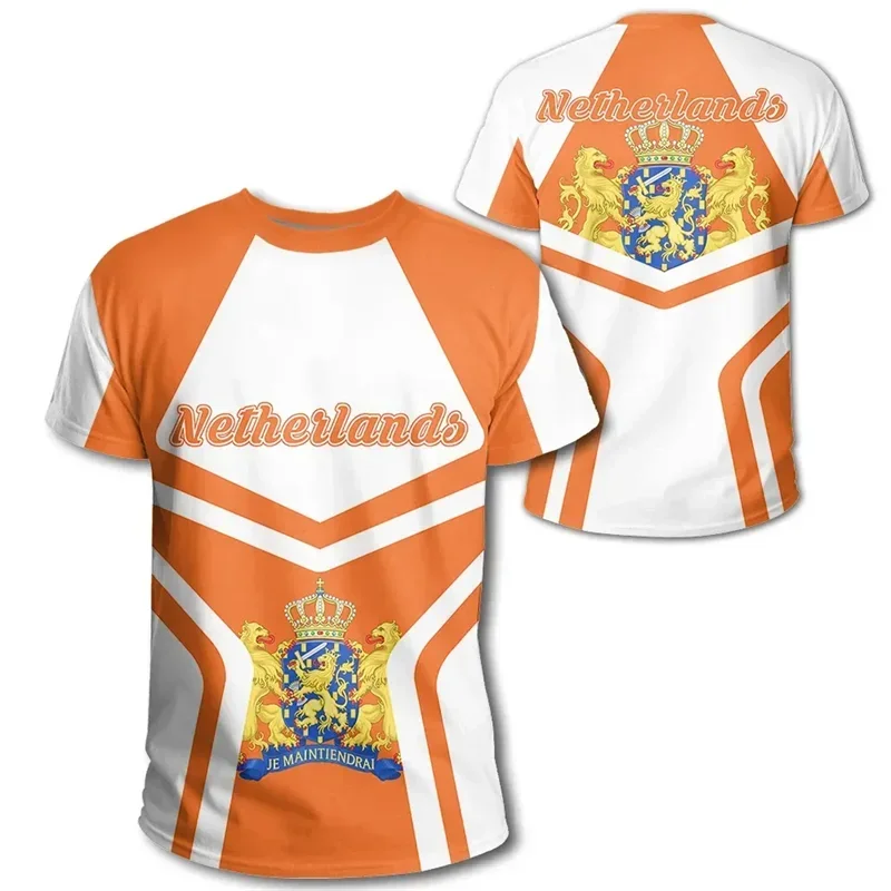 Dutch Team Shirt 2026 Football Jersey Netherlands Flag T Shirt Men 3D Printing Dutch T-Shirt Jersey Soccer Germany Dropshipper