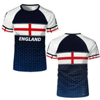 2026 New England Flag Printed Jersey Fashion Casual Streetwear Short Sleeve Top Men's And Women's Soccer Training O-Neck T-shirt