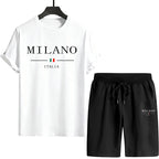 Italy Print T-shirt and Shorts Men's Tracksuit Urban Casual Fashion Short Sleeve Sportswear Spring Summer Male T-Shirts Co-ords