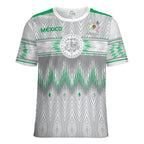 Mexico Soccer Jersey Men, Breathable Football Shirt Short Sleeve Mexican National Team Style Fan Jersey