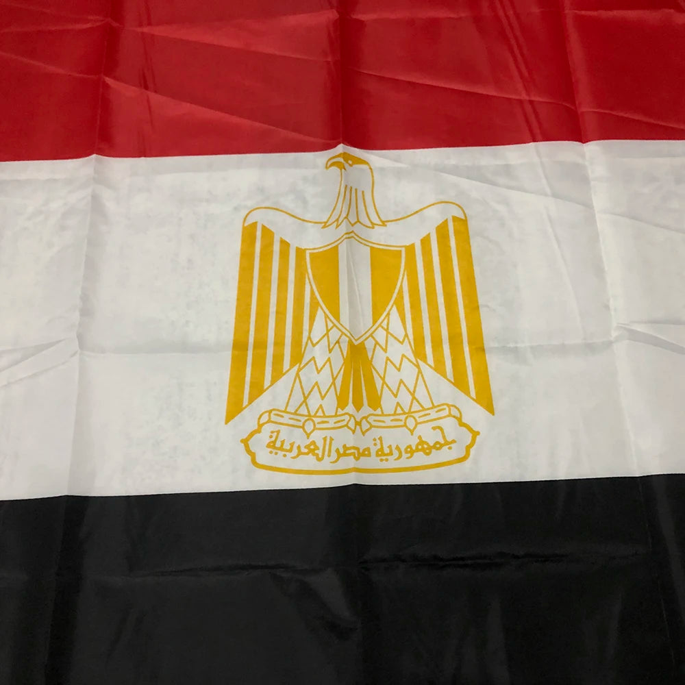 Egypt national  flag 150x90cm 3x5fts High Quality Polyester hanging banner Egypt Flag for home decoration