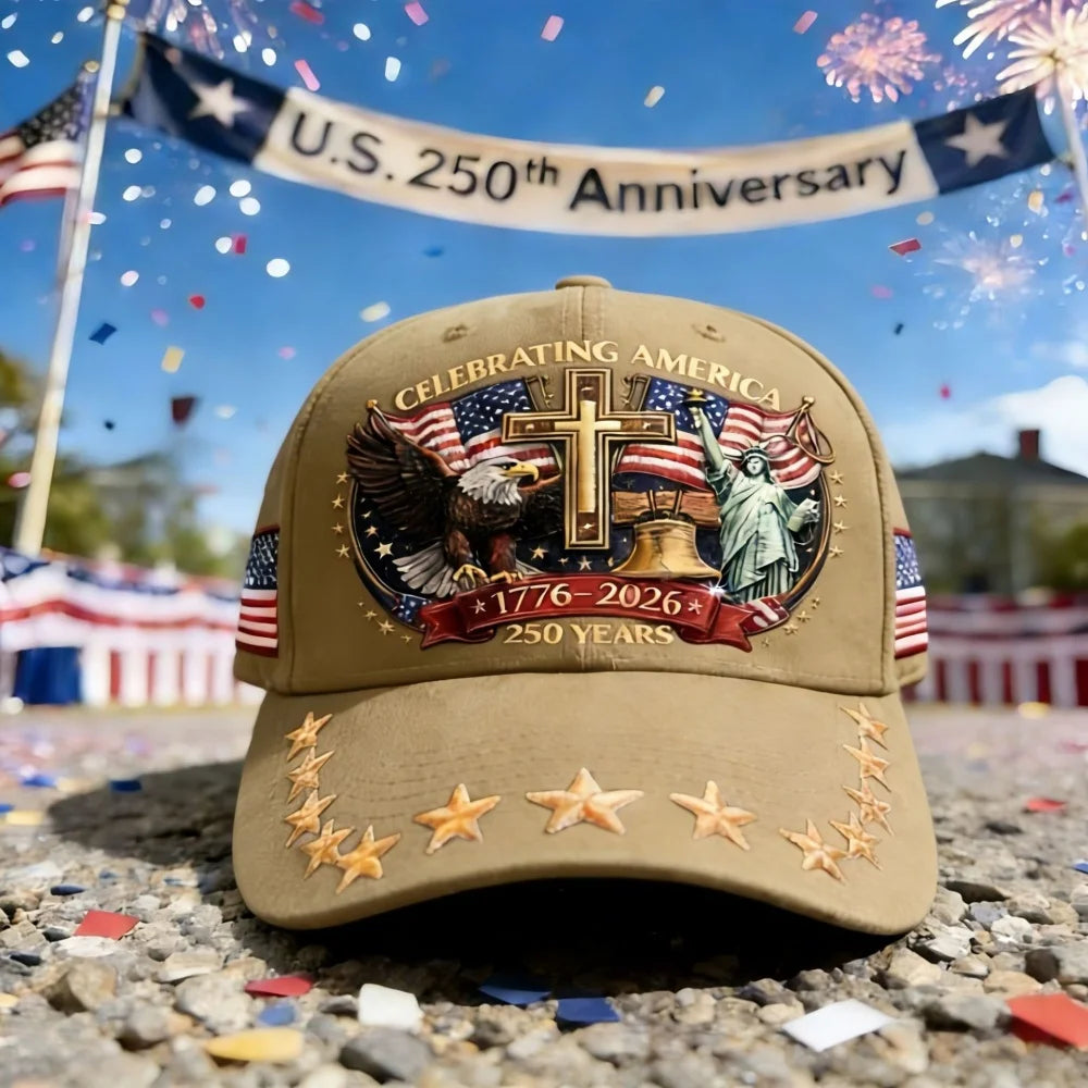 Us 250th Anniversary Cap Versatile Flag Embroidery Hat Statue Of Liberty Hat Retro Patriotic Baseball Cap For Casual Outings