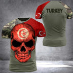 Turkey National Team Jersey - Athletic Tee with Crescent Star & Flag Patches, Ideal for Sports Fans & Patriotic Streetwear