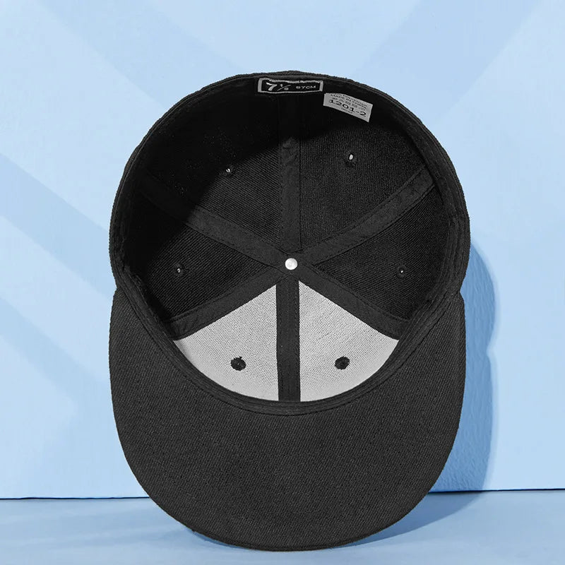 Flat Brim Fitted Cap