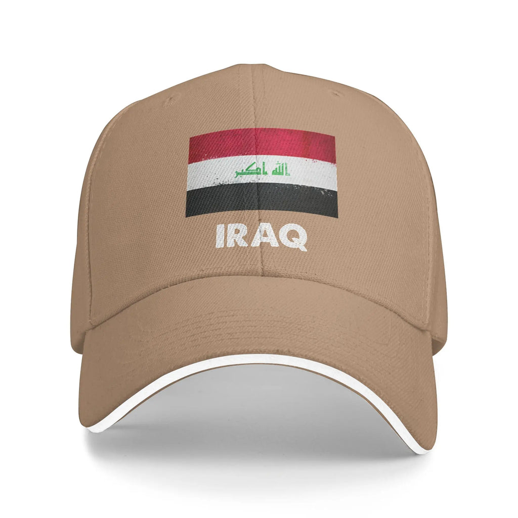 Iraq Flag Iraqi Baseball Cap  Casual Trucker Hat Summer Couple Women Kpop Rock Baseball Caps