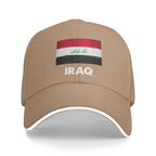 Iraq Flag Iraqi Baseball Cap  Casual Trucker Hat Summer Couple Women Kpop Rock Baseball Caps