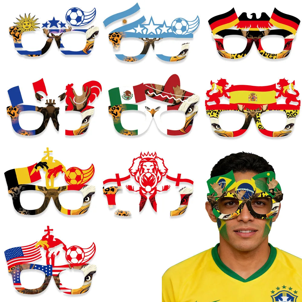 FIFA World Cup 2026 Flag Eyeglass Frames — Fan Cheering Props